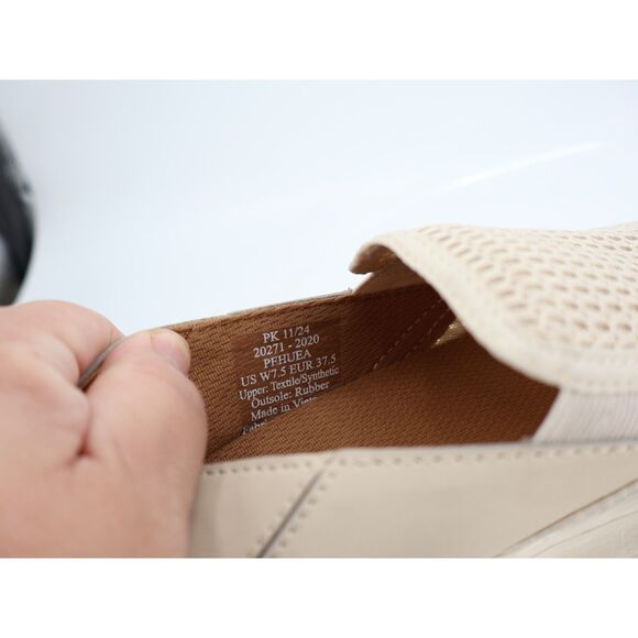 OluKai Women's Pehuea Loafer Size 7.5 Slip On Shoe Beige Mesh Convertible Slide - Picture 11 of 12